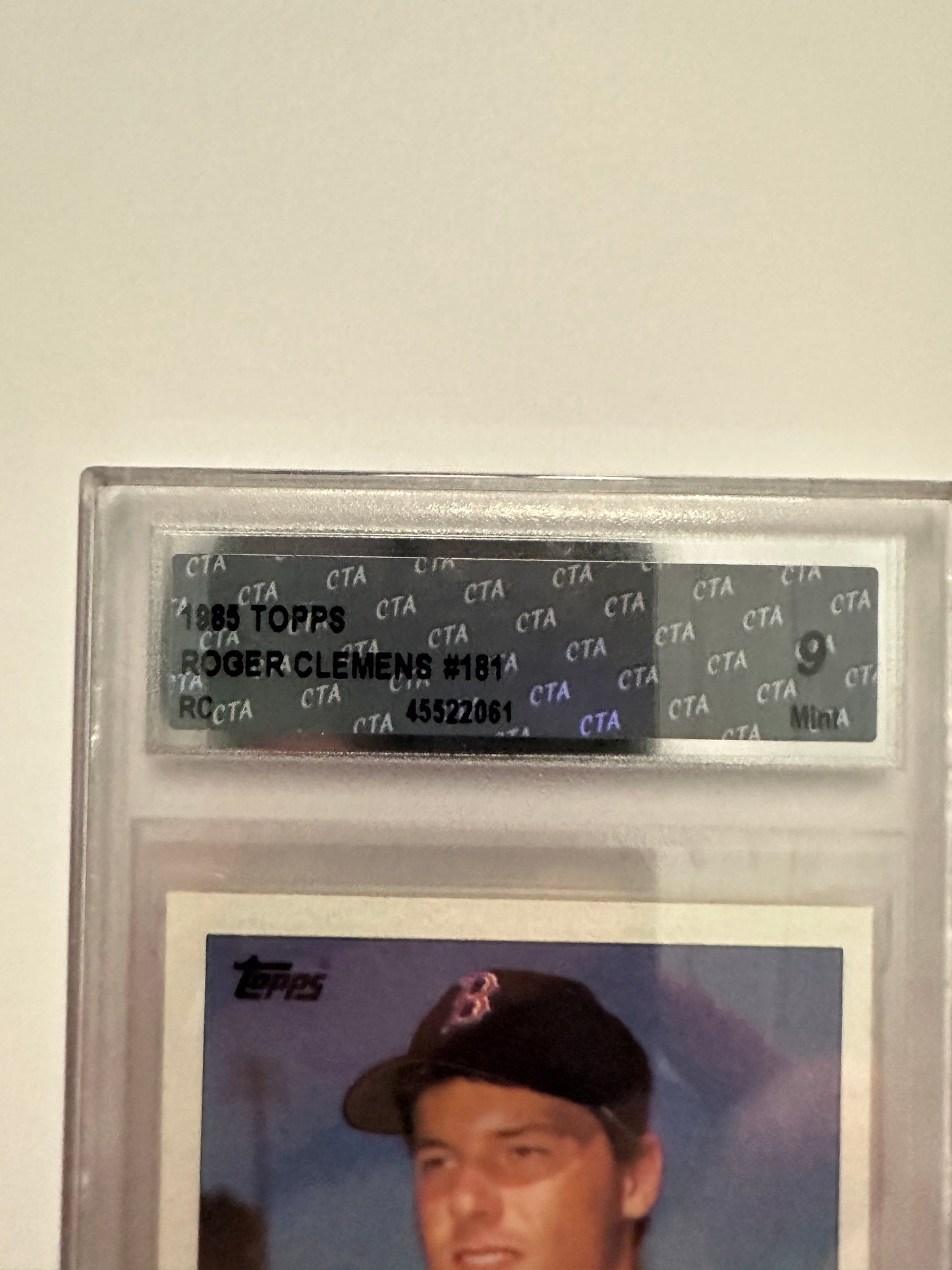 Roger Clemens #181 CTA/PSA Graded Mint 9 (1985 Topps)