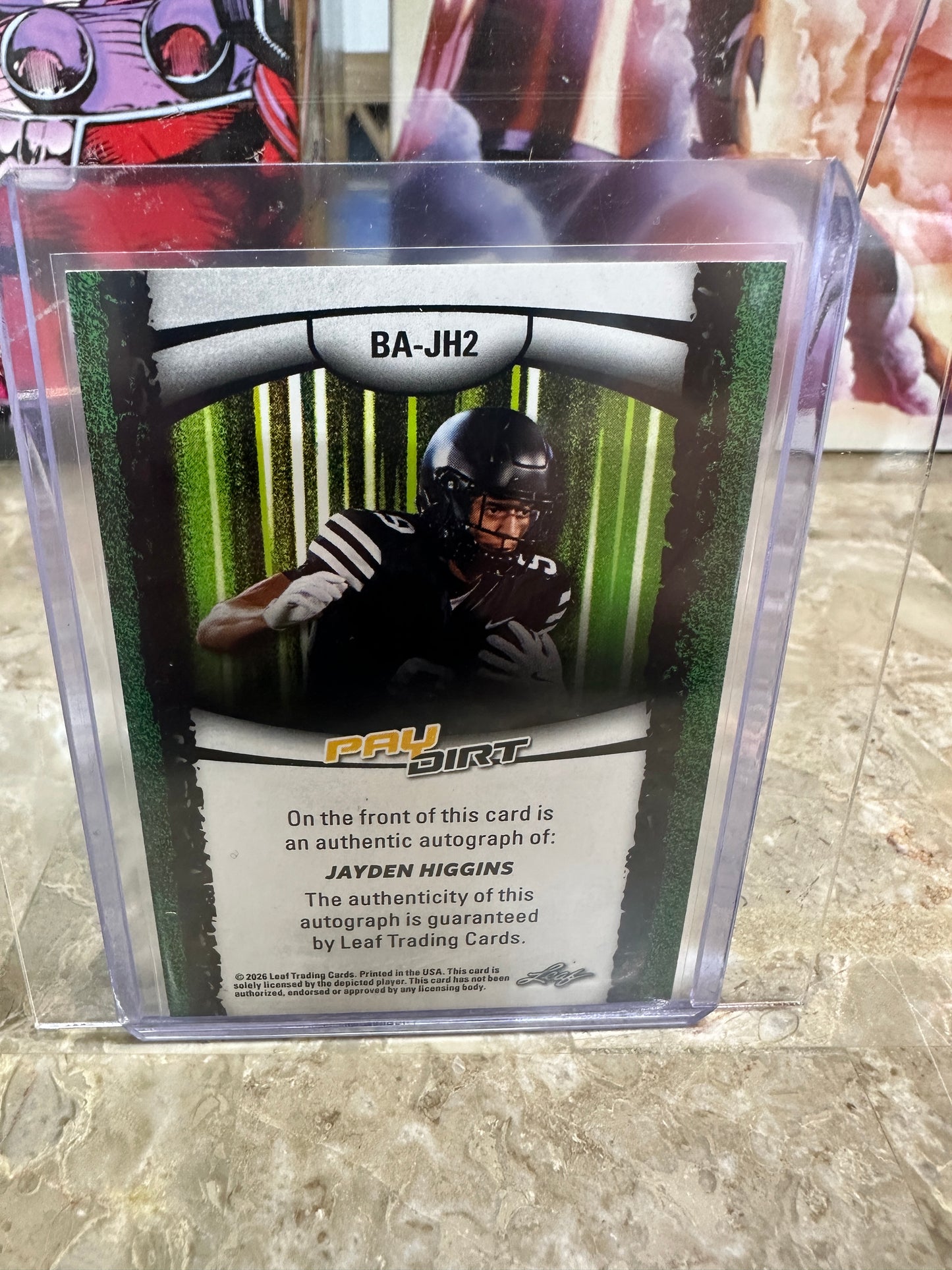 JAYDEN HIGGINS 2026 Leaf Paydirt Auto /3 - Houston Texans WR