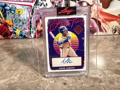 Vahn Lackey 2026 Leaf Seasons In the Sun Baseball Draft Gems ‘26 Red Holo /6