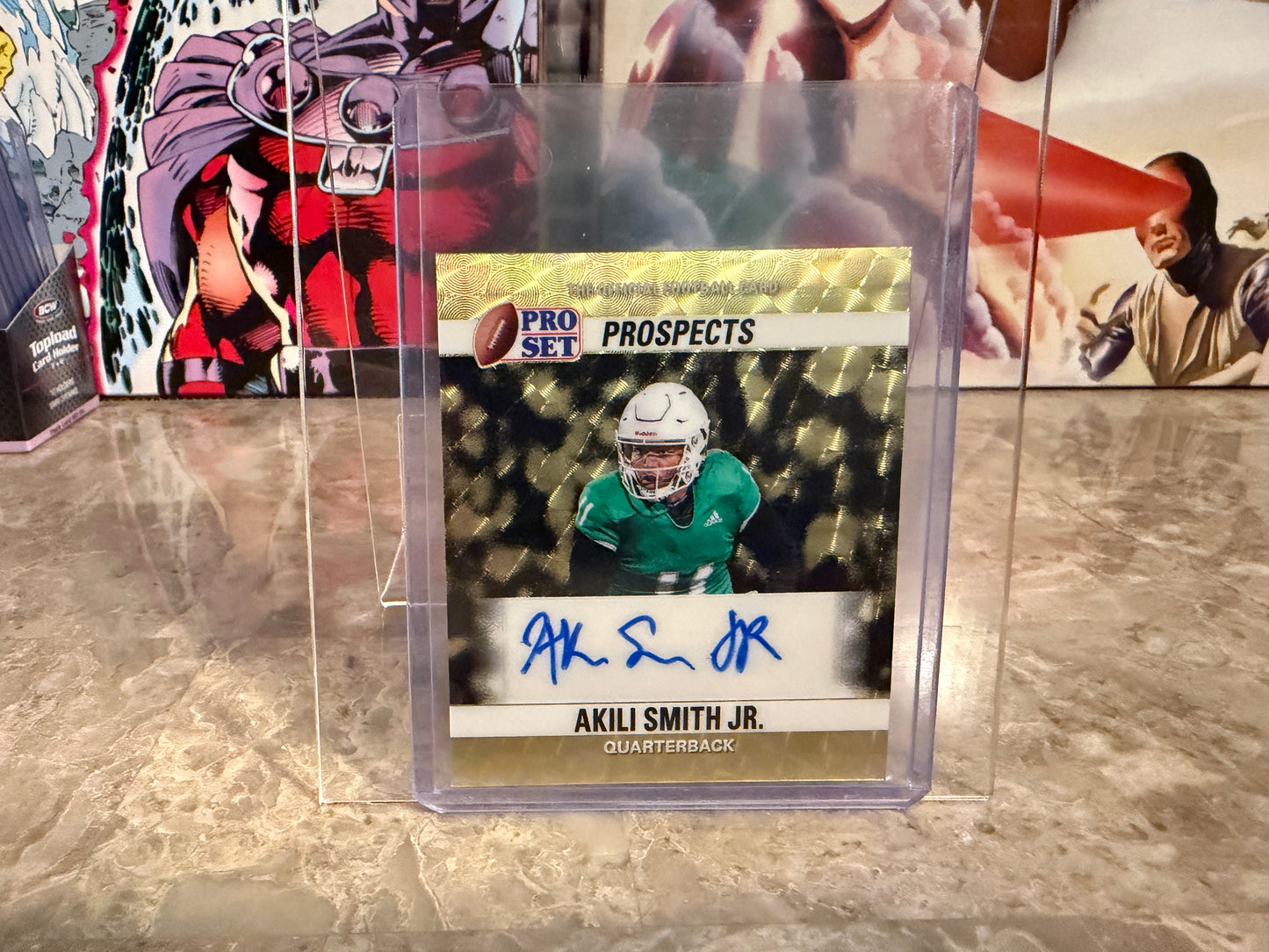 Akili Smith Jr. 2026 Leaf Pro Set Metal Football 1989 Mini Auto Gold Super Prismatic 1/1