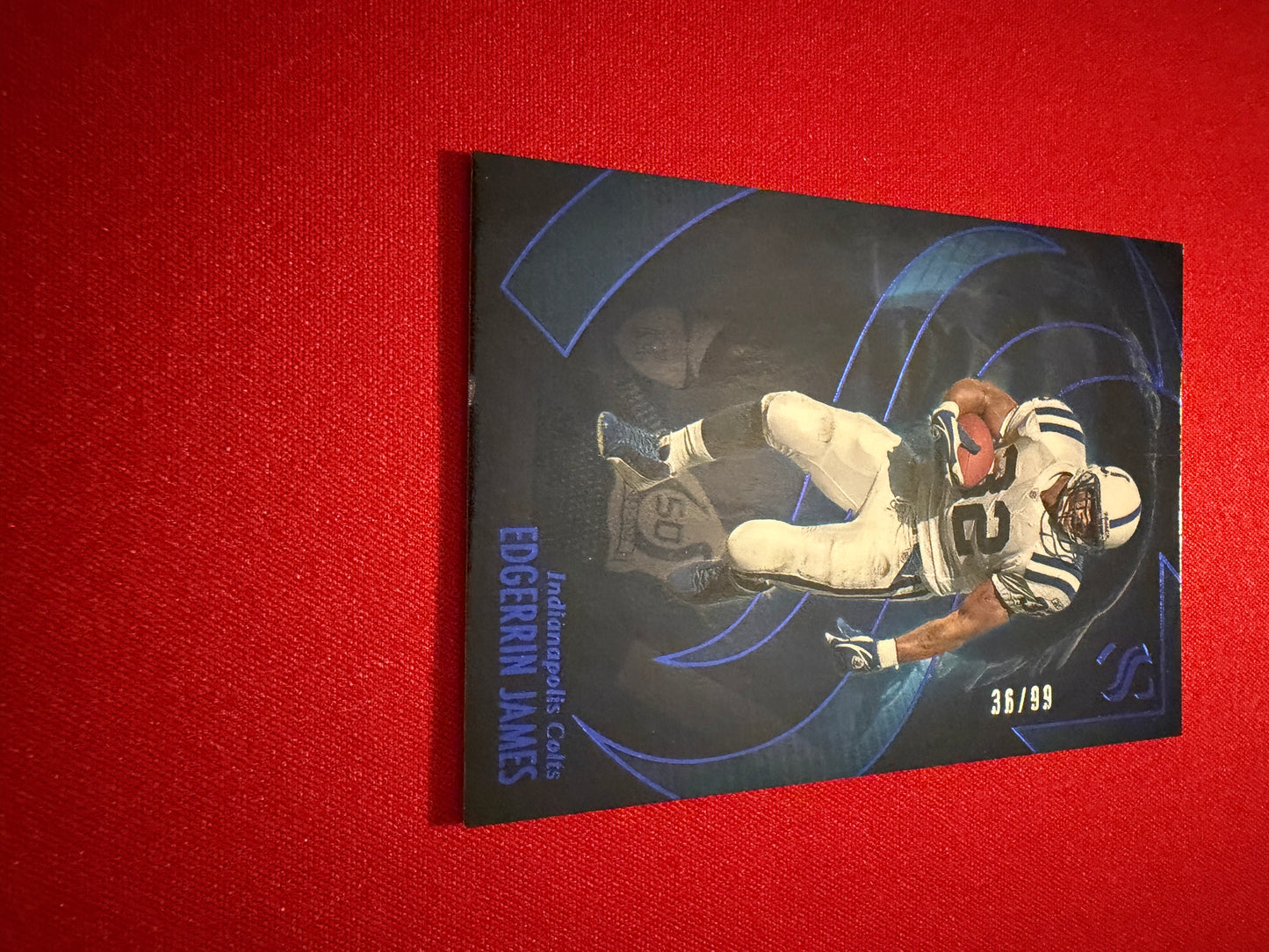 Edgerrin James 2025 Panini Silhouette Football Base Blue /99