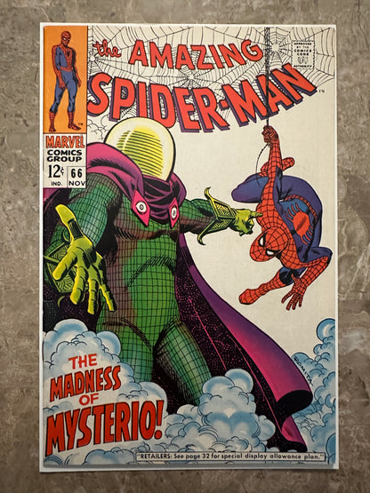 Amazing Spider-Man #66 FN 6.0 (Marvel Comics 1968) - Beautiful Copy for grade
