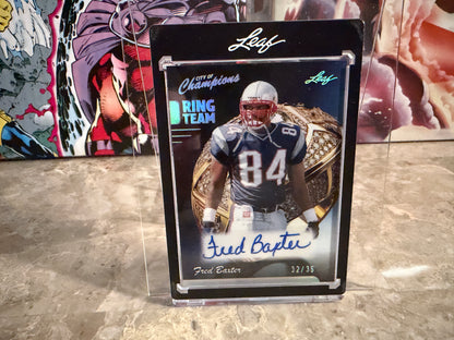 Fred Baxter 2026 Leaf City of Champions Ring Team Auto Silver /35