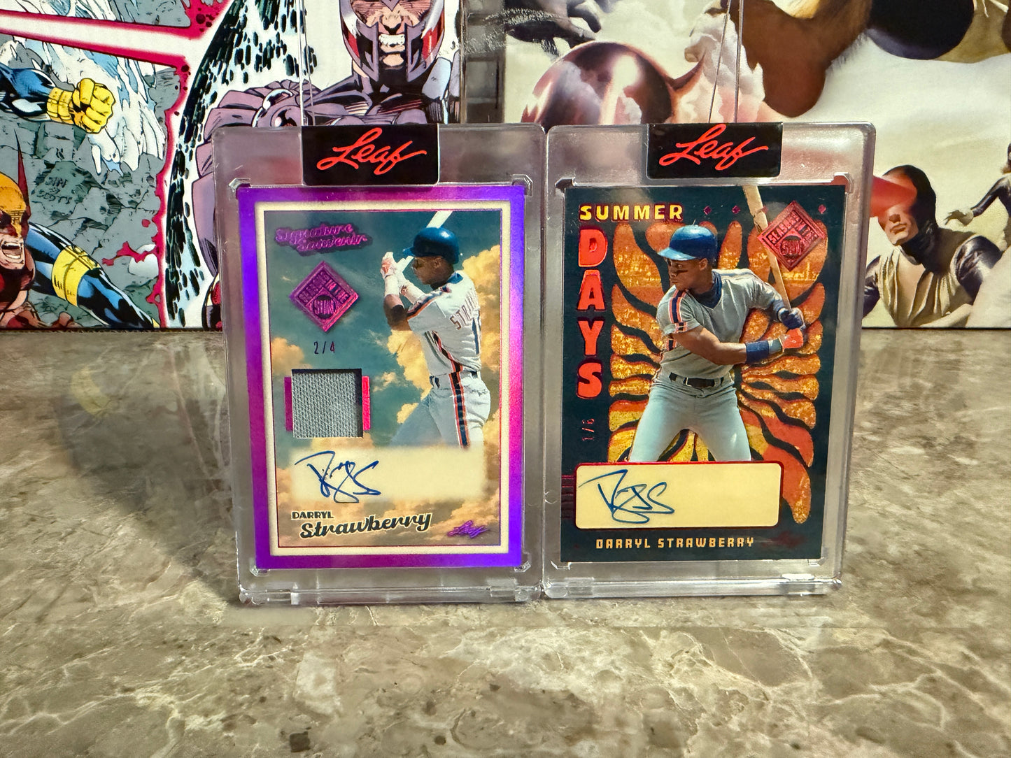Darryl Strawberry 2026 Leaf Seasons In The Sun Summer Days Signature Souvenier Auto Relic Lot
