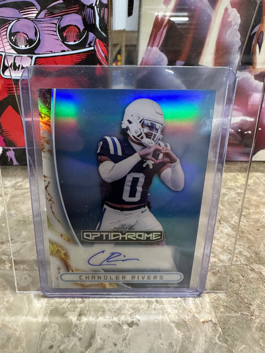 2026 Leaf Optichrome Chandler Rivers PLATINUM PRISMATIC AUTO /8 Ravens
