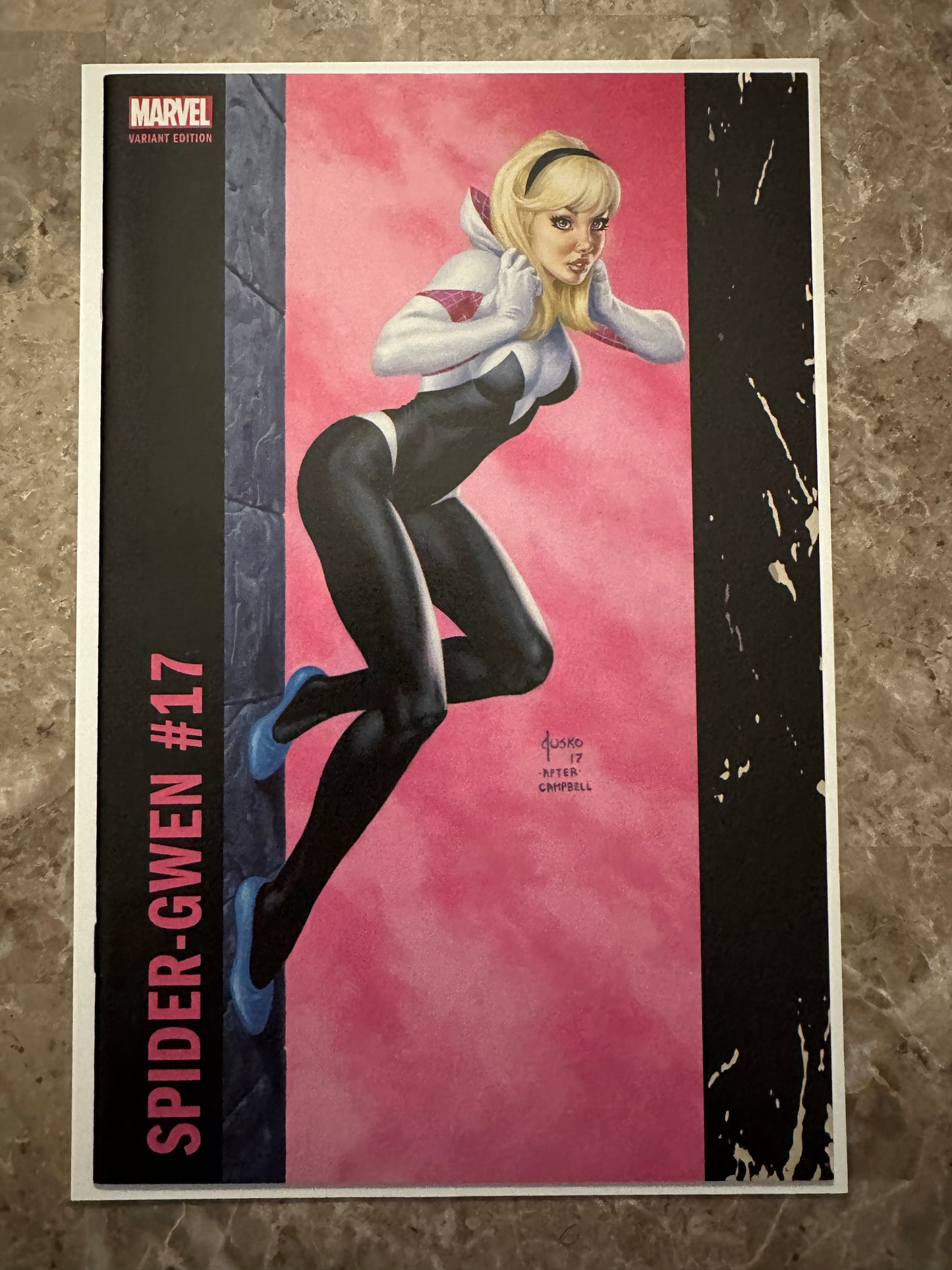 Spider-Gwen #17 Jusko Cover NM- 9.2 (2017 Marvel)