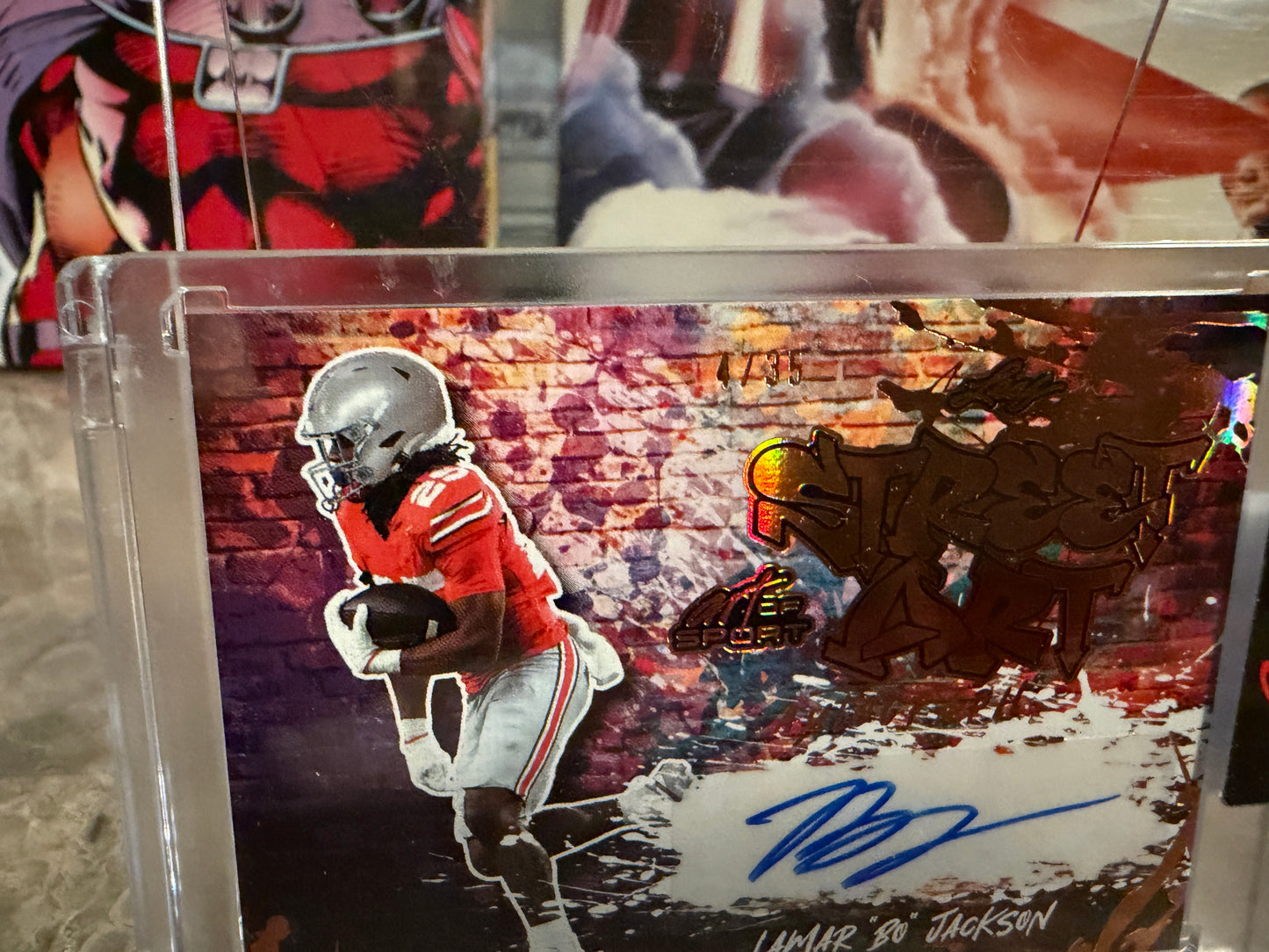 Lamar "Bo" Jackson 2026 Leaf Art of Sport Street Art Auto Bronze /35
