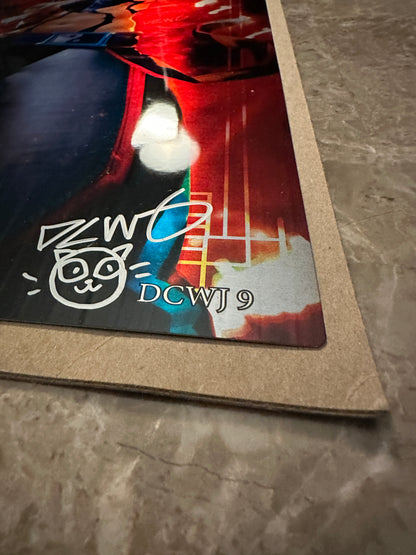 17"x11.5" Metal Sign - Street Fighter 6 #4 - Sign & Sketch Derrick Chew w/ COA