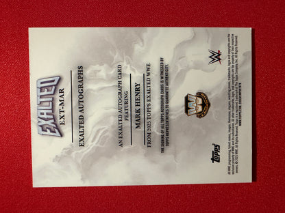 Mark Henry 2026 Topps Exalted WWE Exalted Autographs 1/1 Black
