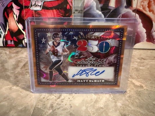 Matt Schaub 2026 Leaf Autograph Collection America 250 Auto Gold Lava 1/1