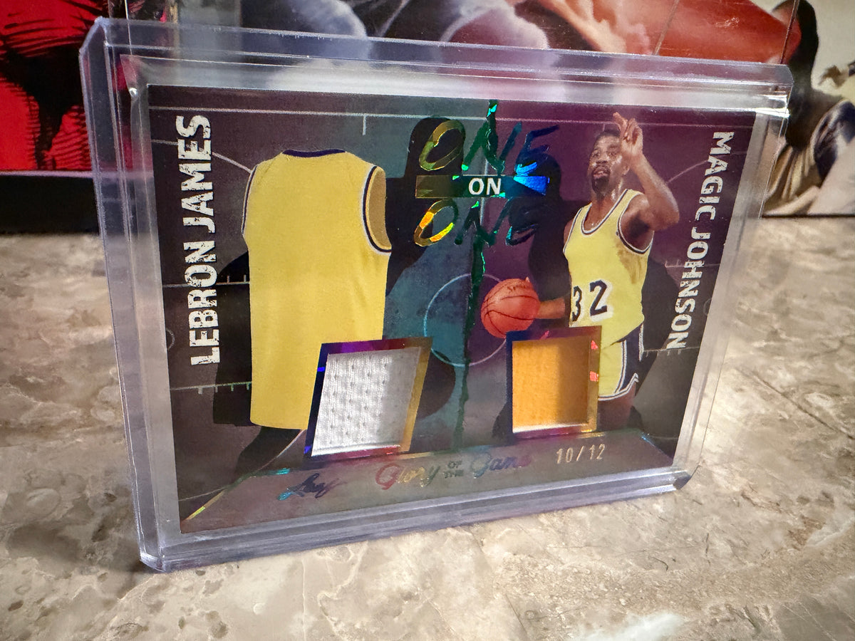 Magic LeBron 2025 Leaf Glory of the Game One on One Game-Used Patch /12