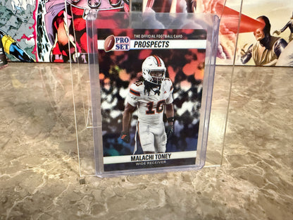 Malachi Toney 2026 Leaf Pro Set Metal Football 1990 Red White Blue RWB 10/10