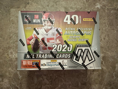 2020 Panini Mosaic Football Mega Box - Factory Sealed