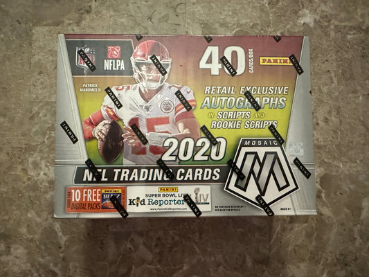 2020 Panini Mosaic Football Mega Box - Factory Sealed