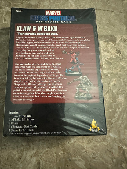 Marvel Crisis Protocol: Klaw and M'Baku Character Pack
