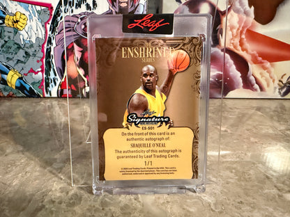 Shaquille O’Neal 2026 Leaf Signature Series Enshrined Auto Blue 1/1