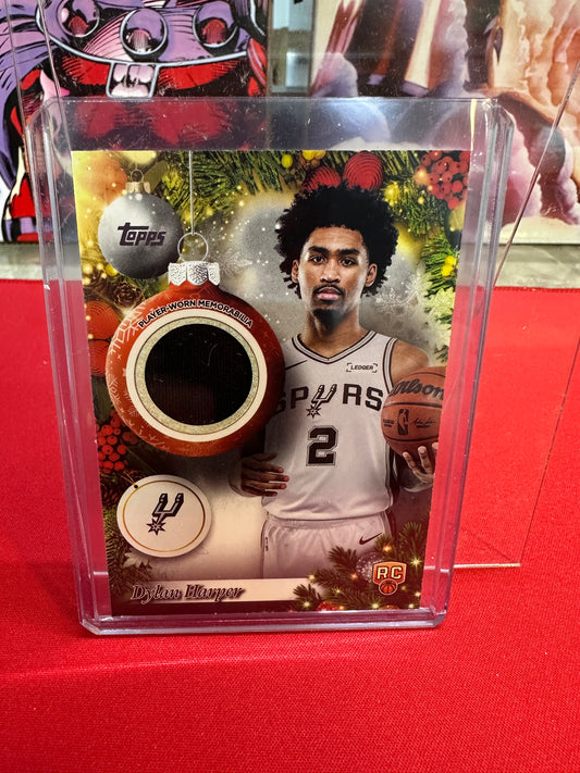 2025-26 Topps Holiday Basketball RC Patch Dylan Harper PR-DH