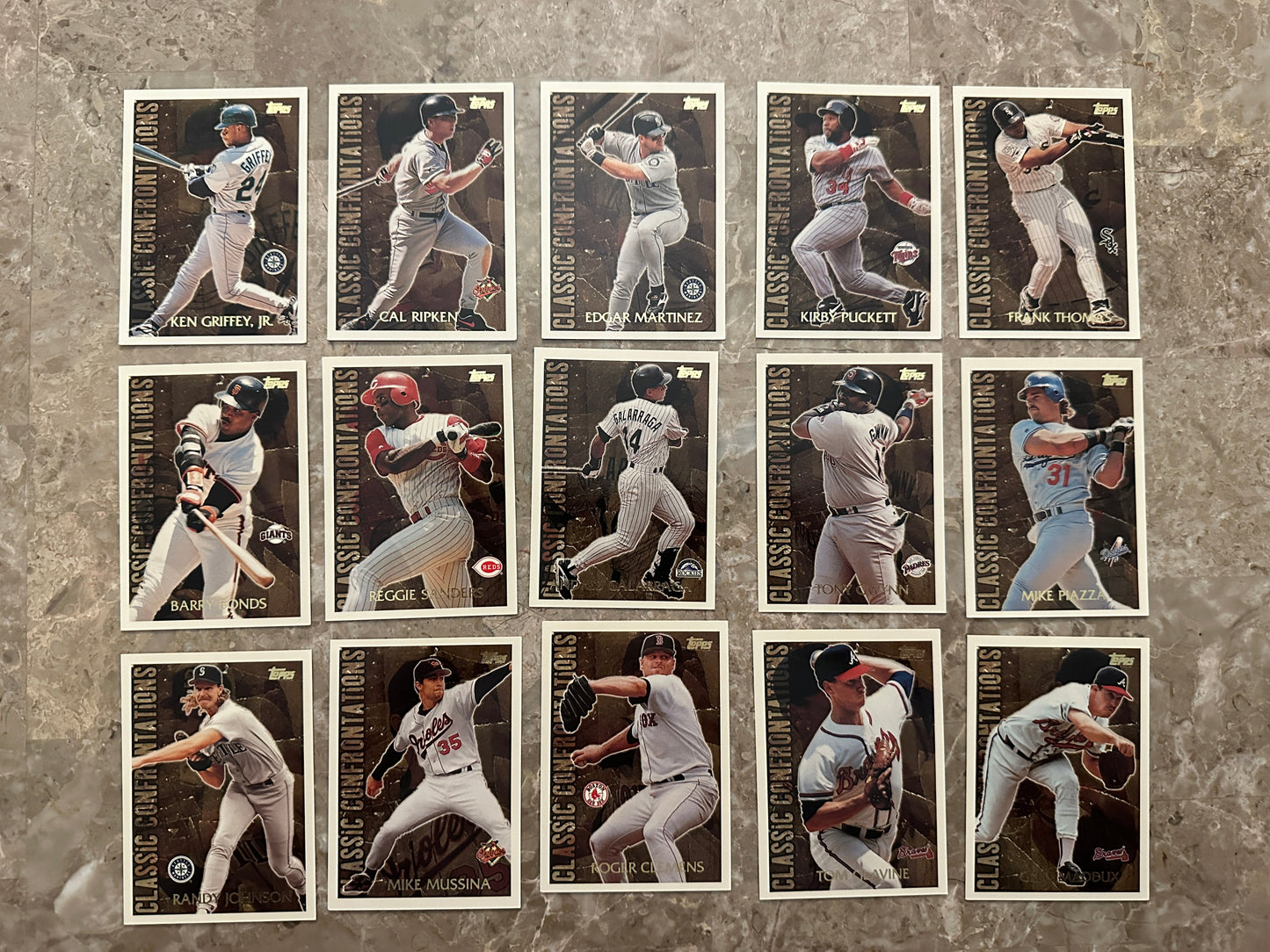 1996 Topps Classic Confrontations Full Set (15 card set)