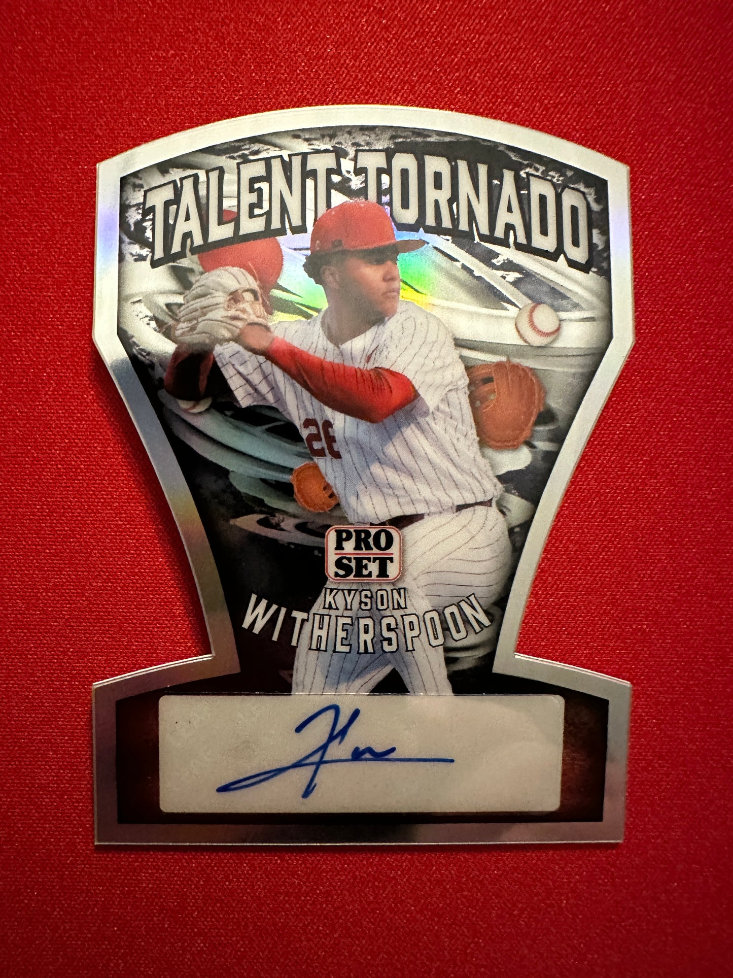 Kyson Witherspoon 2026 Leaf Pro Set Talent Tornado Silver Autograph /15