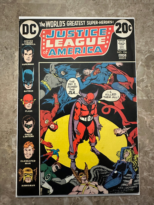 Justice League of America #106 FN- 5.5 (1973 DC)