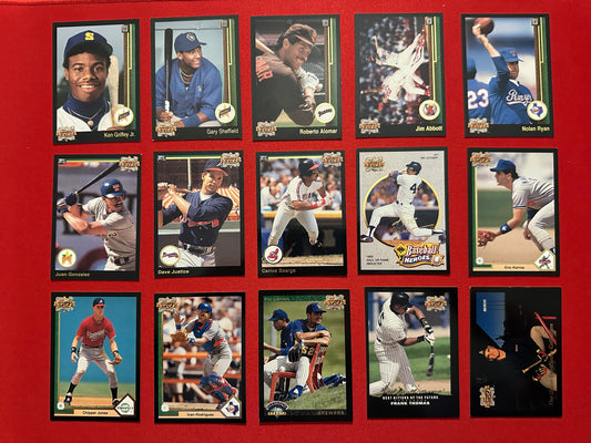 1993 Upper Deck 5TH ANNIVERSARY Complete Insert Set 1-15 - Griffey/Ryan