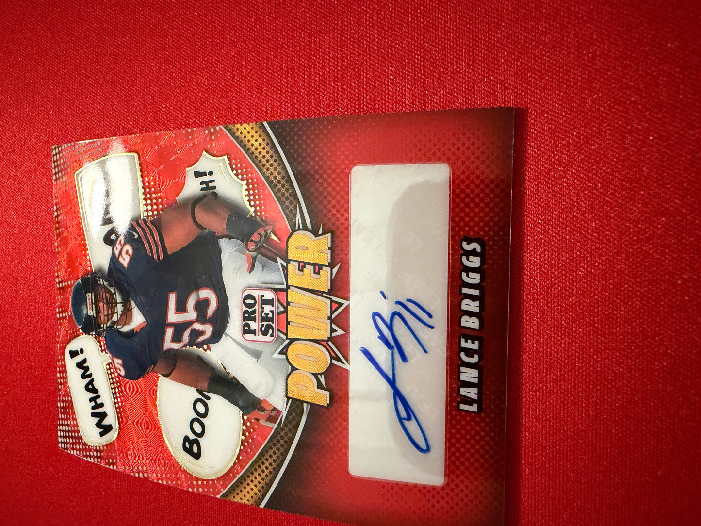 Lance Briggs 2026 Leaf Pro Set Metal Football Power Auto Red Flood Super 1/1