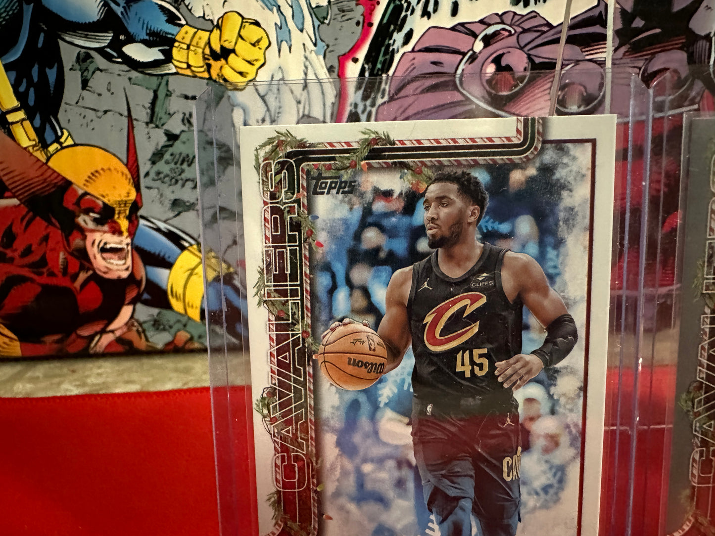 2025-26 Topps Holiday Donovan Mitchell Short Print, Glitter, Blue Foil Lot of 3