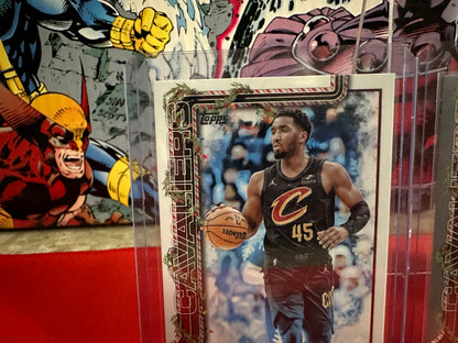 2025-26 Topps Holiday Donovan Mitchell Short Print, Glitter, Blue Foil Lot of 3