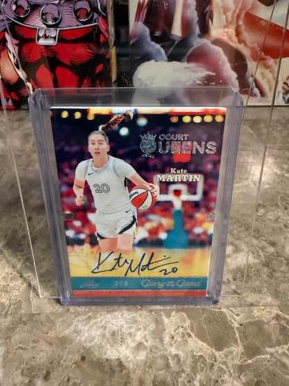 2025 Leaf Glory of the Game Basketball Court Queens Holo Dots Kate Martin Auto 3/8