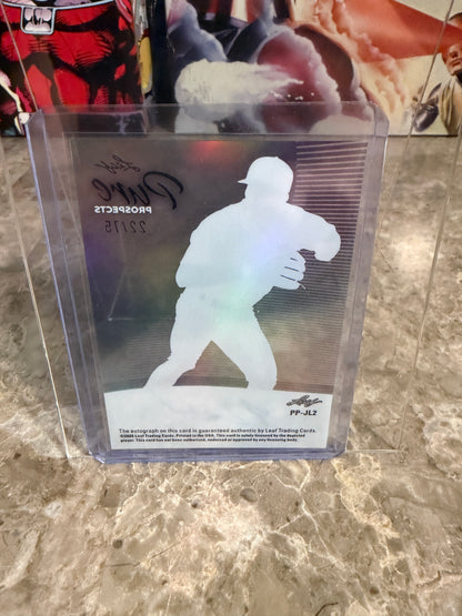 Jacob Lombard 2026 Leaf Metal Draft Baseball Pure Prospects Clear Auto