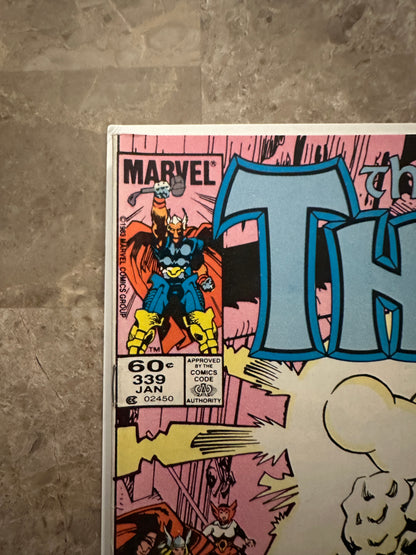 Thor #338-339 Newsstand Mid Grade (Marvel 1985)