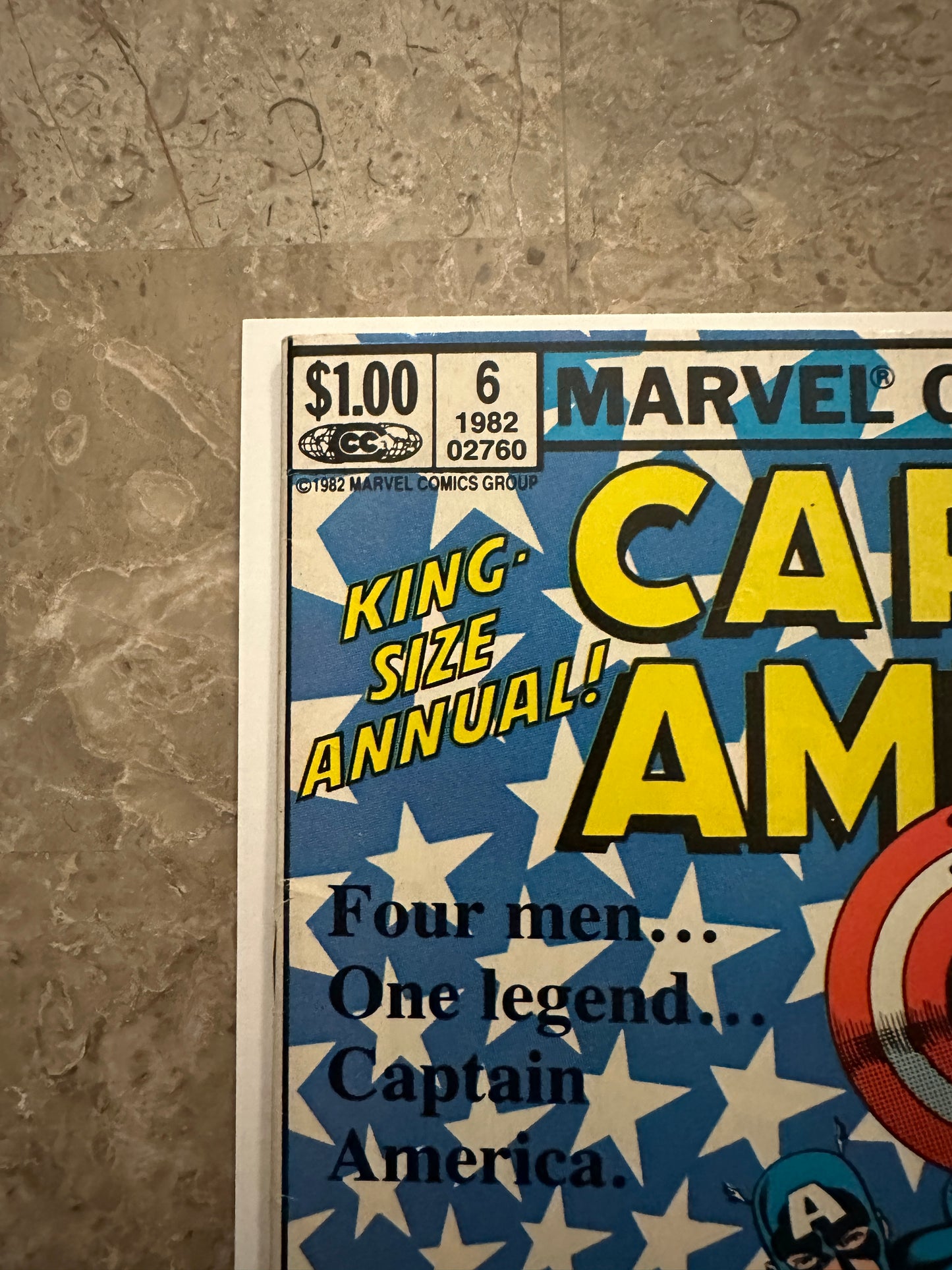 Captain America Annual #6 Newsstand FN/VF 7.0 (1982 Marvel)