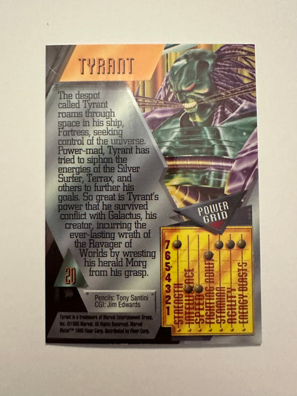 Tyrant #20 (1995 Marvel Metal) - High grade