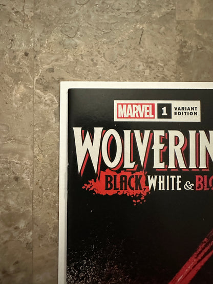 Wolverine Black White & Blood #1 1:100 NM+ 9.6-9.8 (Marvel Comics 2021)