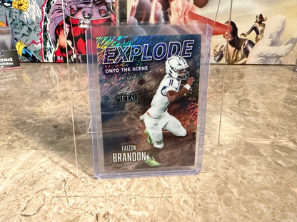 2026 Leaf Metal Football Faizon Brandon Explode Onto The Scene /7