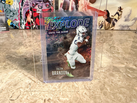 2026 Leaf Metal Football Faizon Brandon Explode Onto The Scene /7