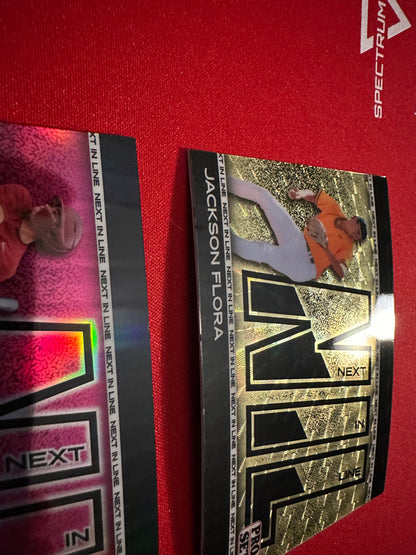 2026 Pro Set NIL Lot Justin Lebron /6 TWO 1/1s Flora Super Prismatic Appenzeller Gold
