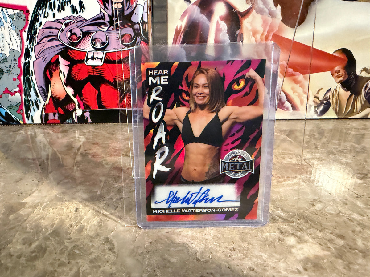 Michelle Waterson-Gomez 2026 Leaf Metal Women Of Sport Hear Me Roar Pink Auto