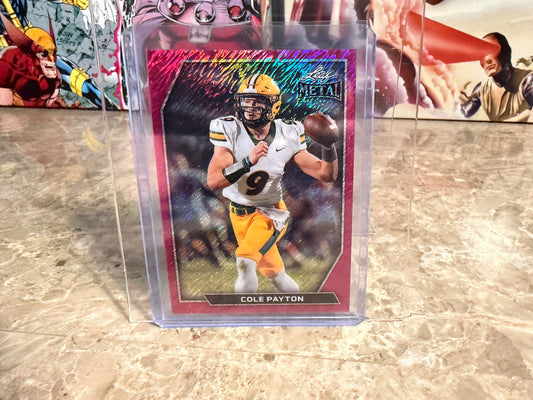 2026 Leaf Metal Football Cole Payton Base Pink Shimmer 2/6
