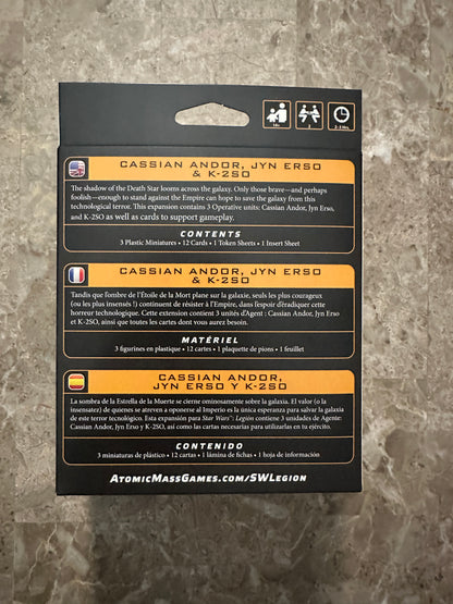 Star Wars Legion: Cassian Andor, Jyn Erso & K-2SO