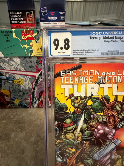 Teenage Mutant Ninja Turtles #7 CGC 9.8 WP (1986 Mirage) - New Case