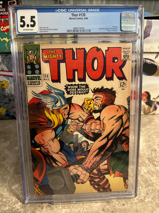 Thor #126 CGC 5.5 (Marvel 1966) - 1st Self-Titled Issue