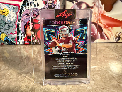 Johnny Manziel 2026 Leaf Signature Series Polychromatic Auto Black Prismatic 1/1