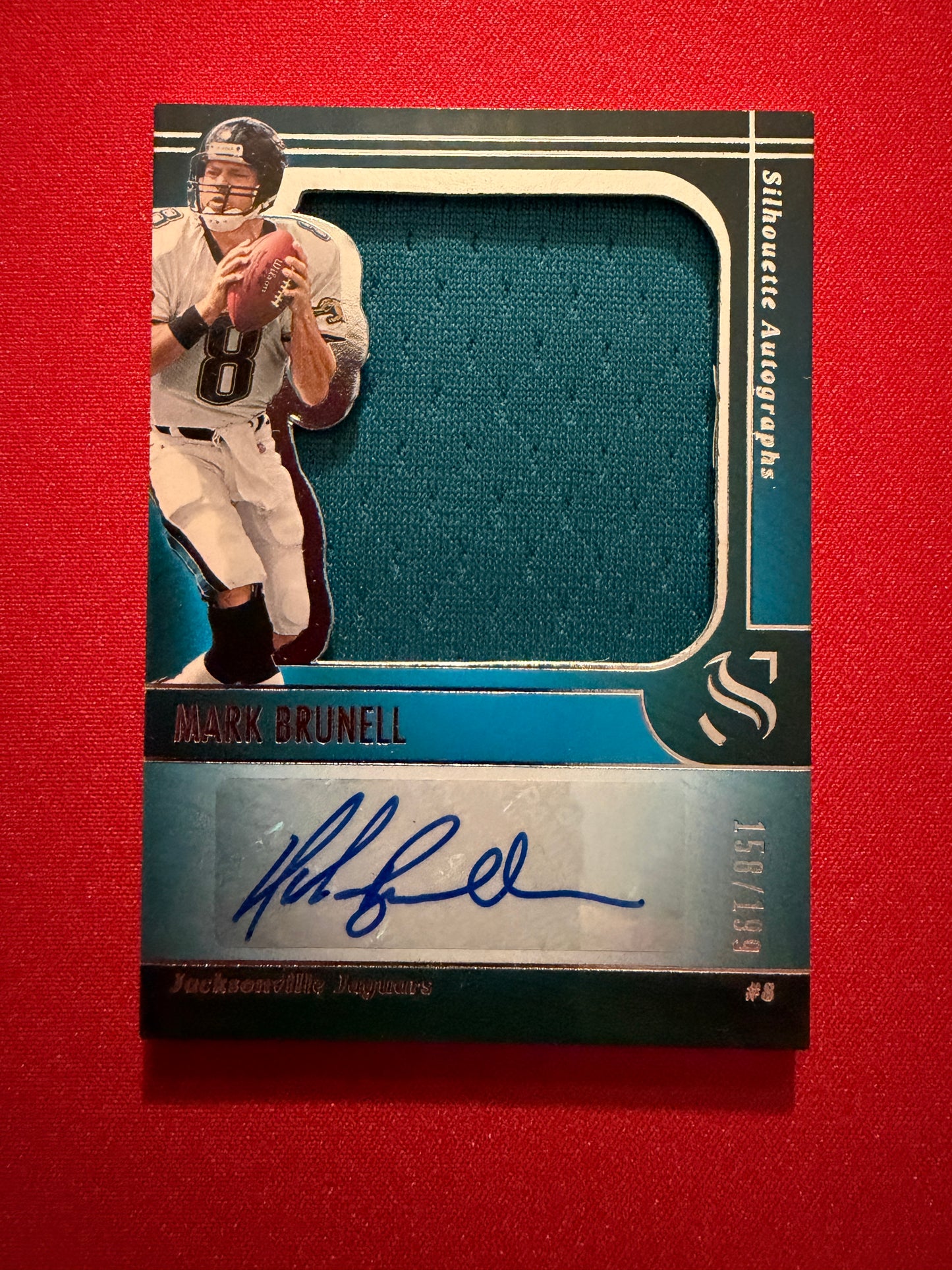 Mark Brunell 2025 Panini Silhouette Football Silhouette Autographs Patch Auto /199