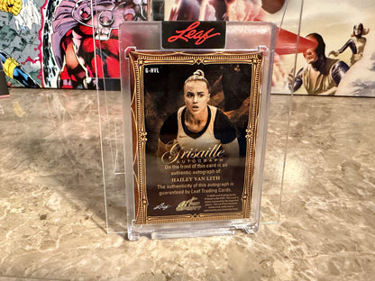 Hailey Van Lith 2026 Leaf Art of Sport Grisaille Auto Sparkle /6