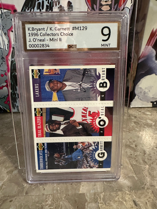 Kobe Bryant/Kevin Garnett #M129 DCI 9 (1996 Collector's Choice) - Mini
