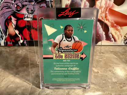Tatianna Griffin 2026 Leaf Signature Series 50s Series Auto Blue Prismatic 1/1