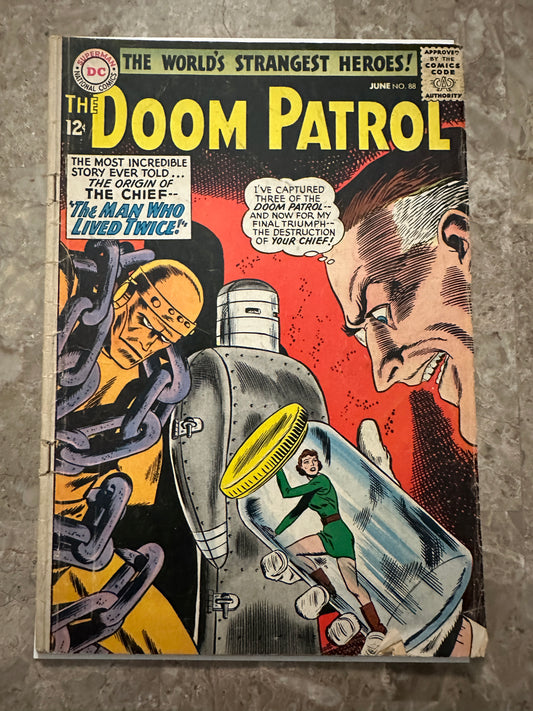 Doom Patrol #88 G+ 2.5 (1964 DC) - Restored
