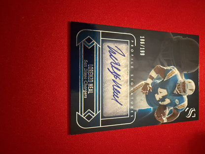 Lorenzo Neal 2025 Panini Silhouette Football Profile Signatures Auto /199