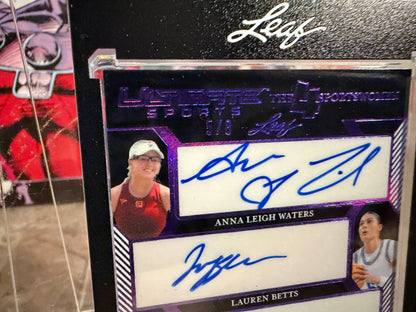 Anna Leigh Waters Betts Trump 2026 Leaf Ultimate Sports 4 Sportswomen Auto /8